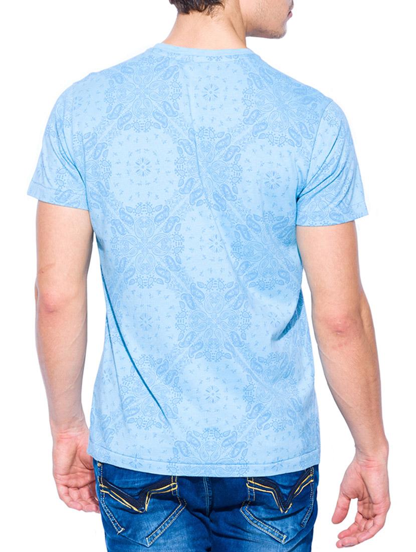 mufti mens sky slim fit mid rise tshirts - 12242745 - Standard Image - 2