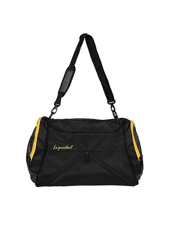 foldin yellow duffel / travel bag by president bags