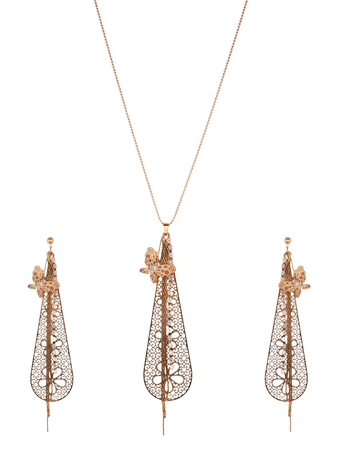 Diva Walk gold alloy necklace