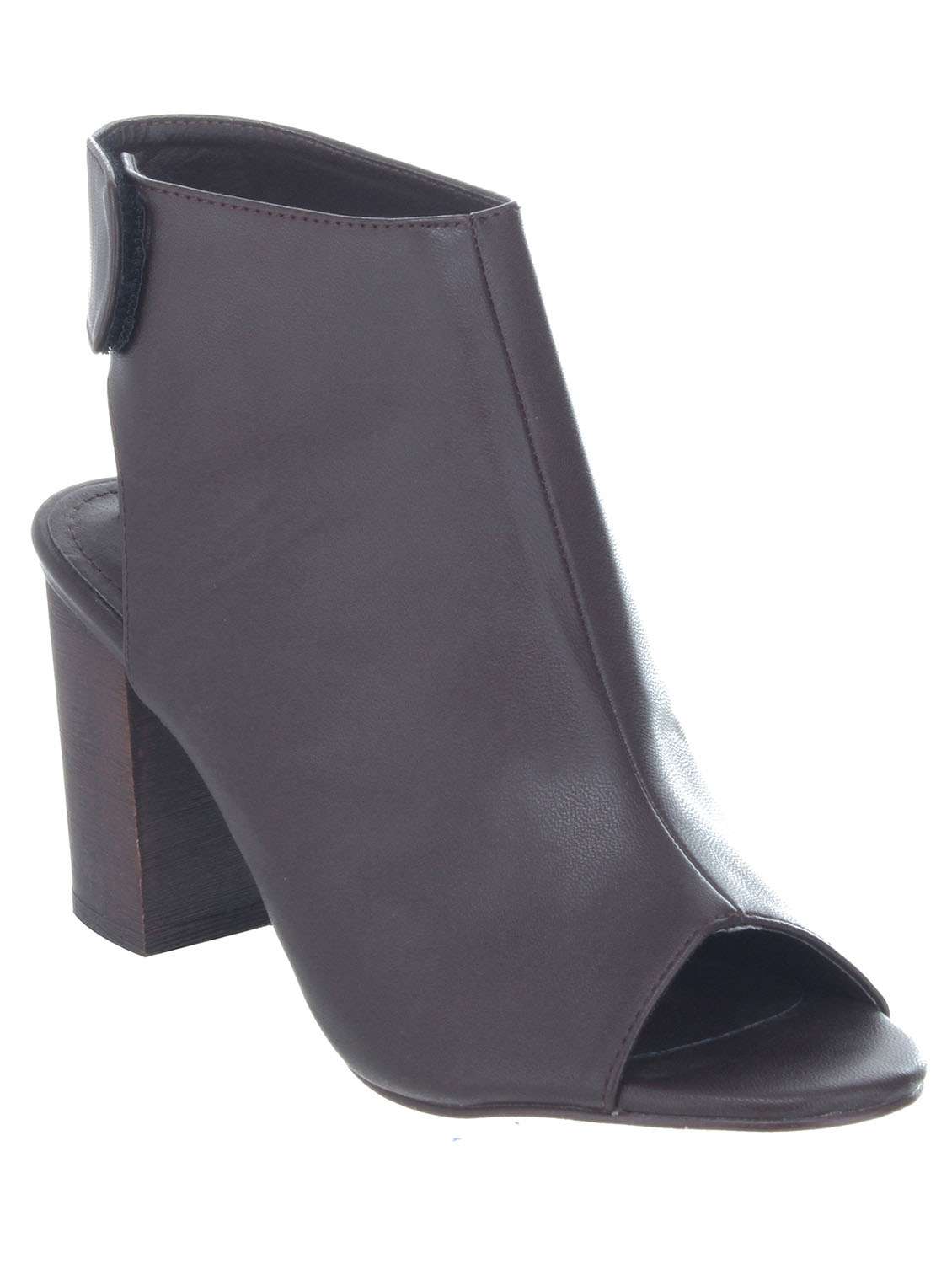 brown synthetic sandal