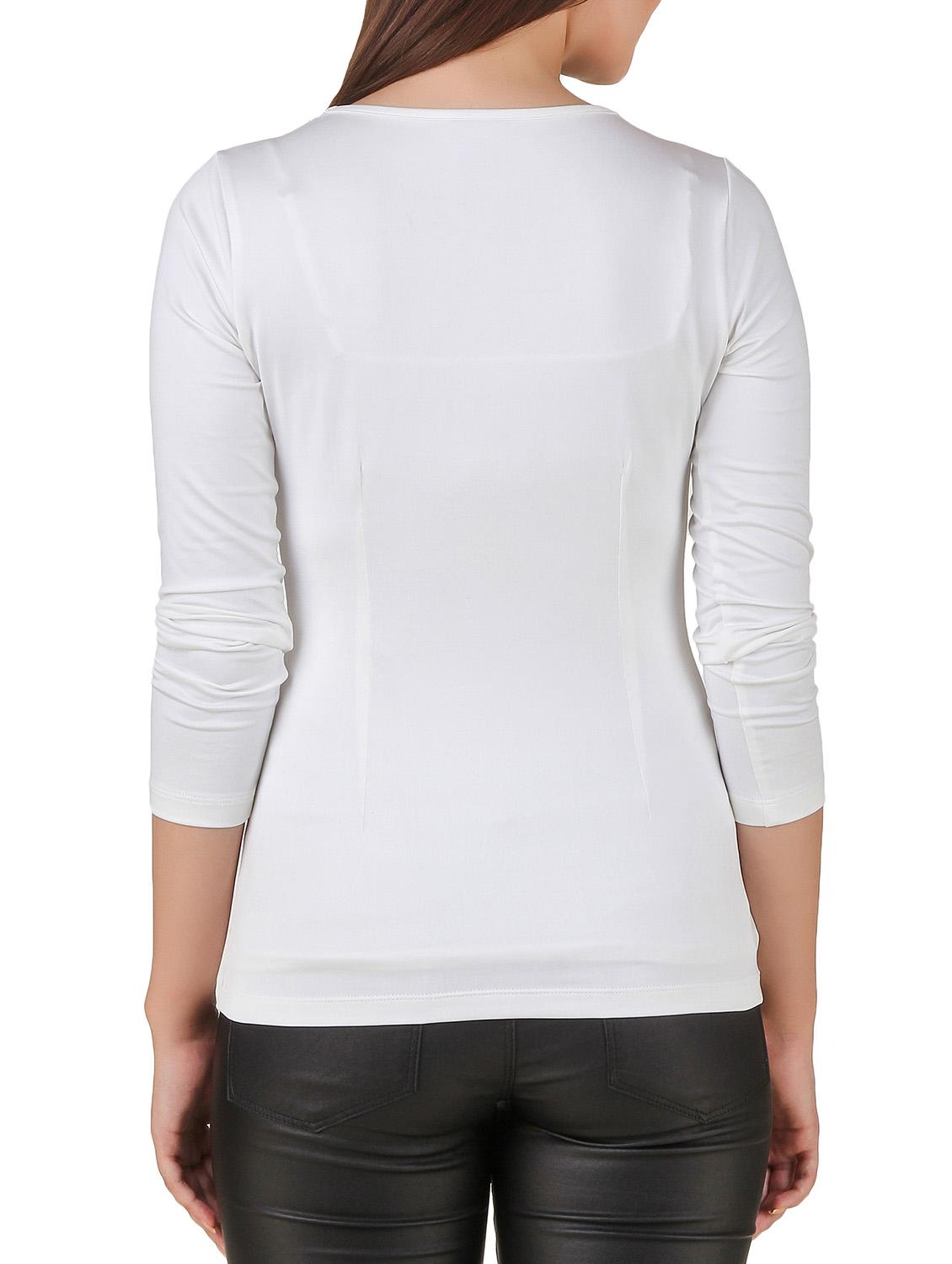 white polyester top - 12251242 - Standard Image - 2