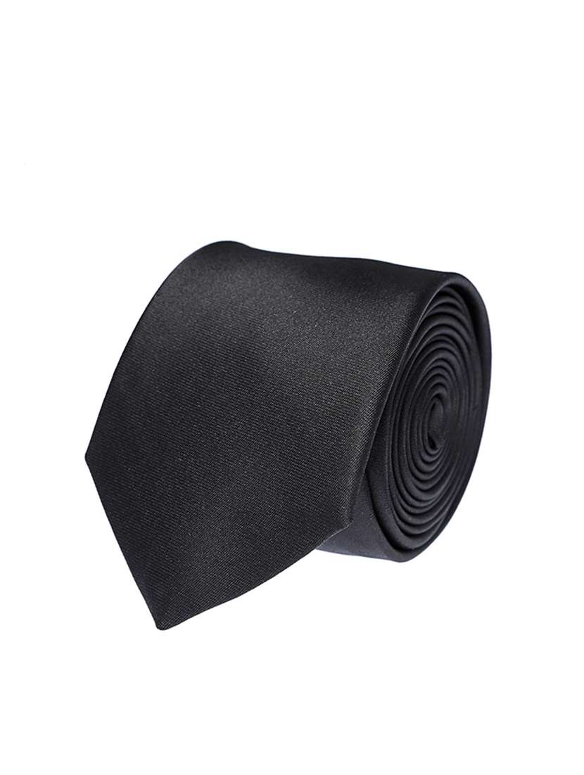 black micro fiber tie