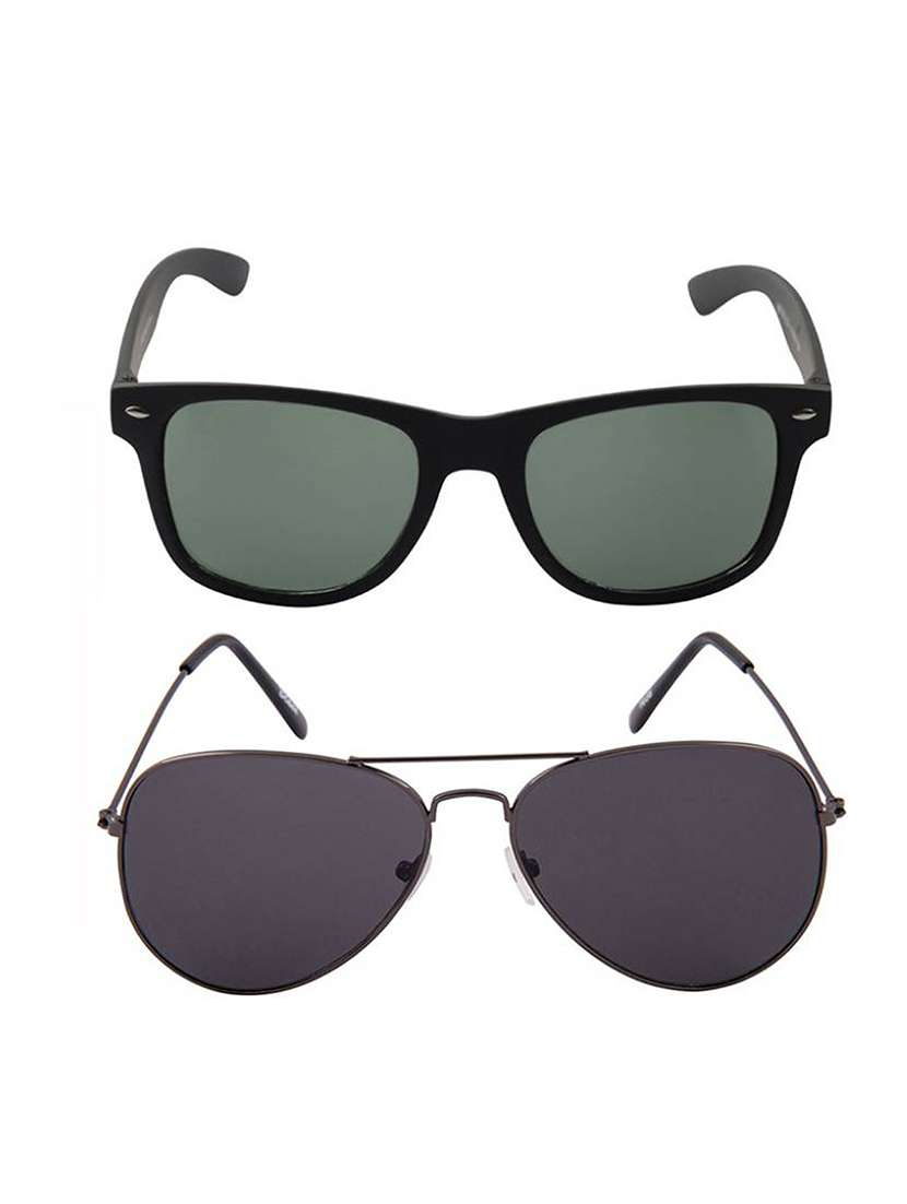 black metal aviator men sunglass