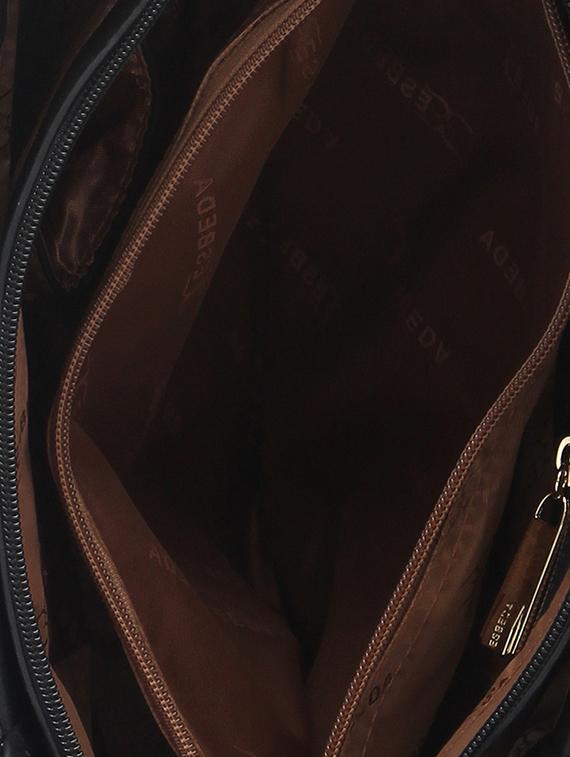 black synthetic leather handbag - 12262497 - Standard Image - 2