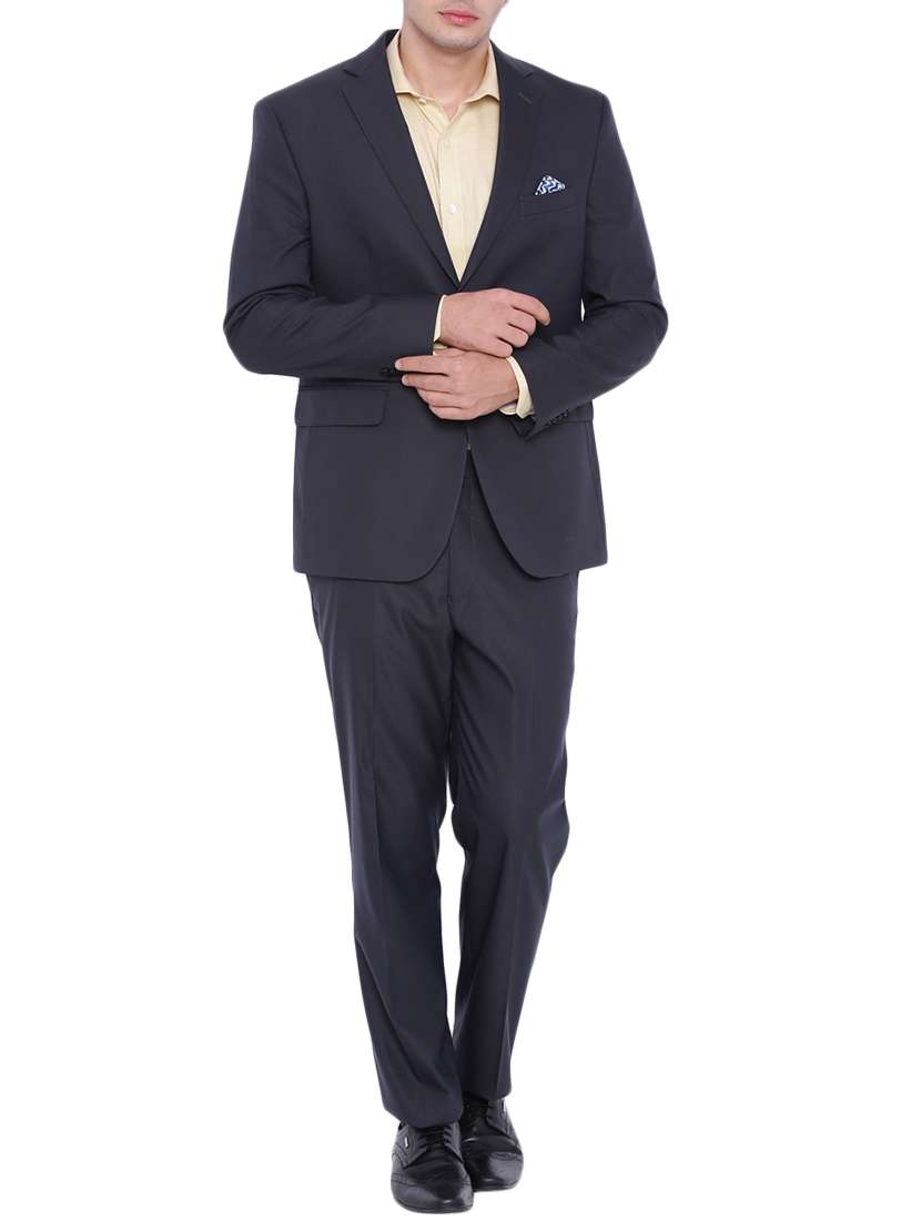 grey polyester formal blazer