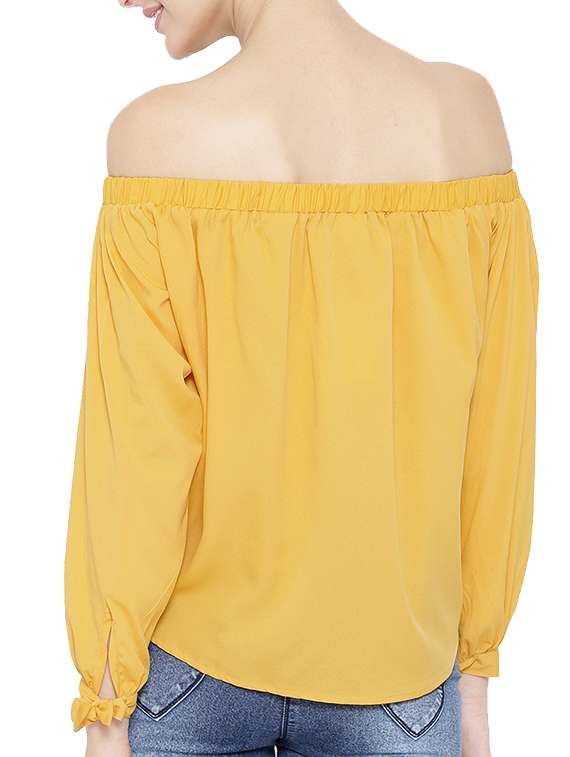 women's ruffle off shoulder top - 12269717 -  Standard Image - 2