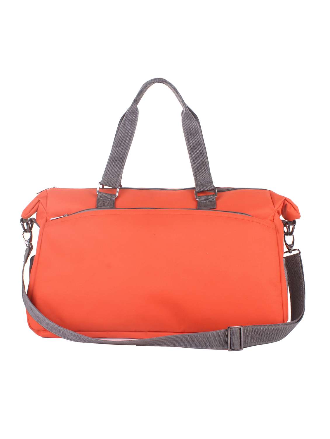 orange cotton polyester blend dufflebag