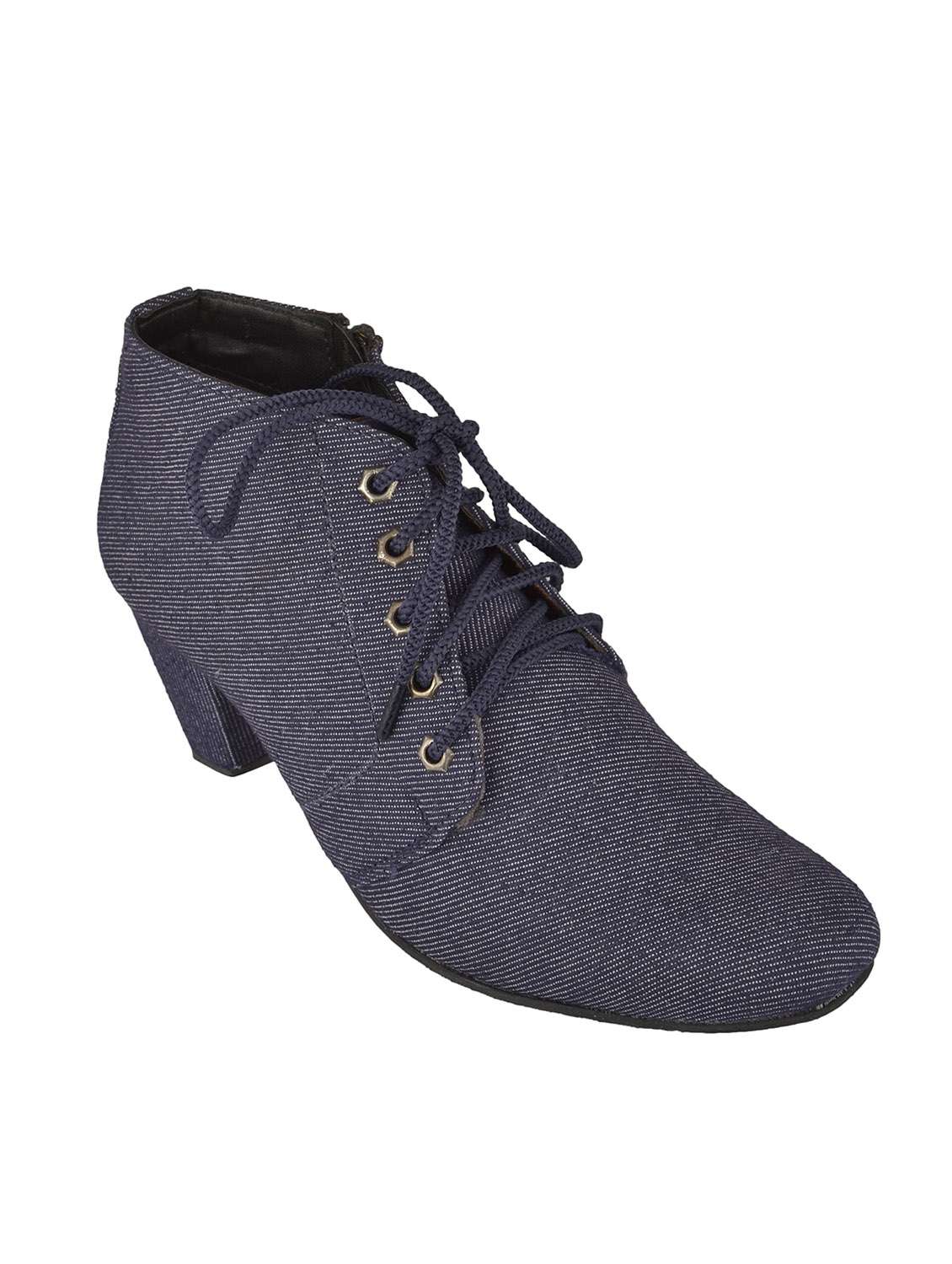 blue ankle boot