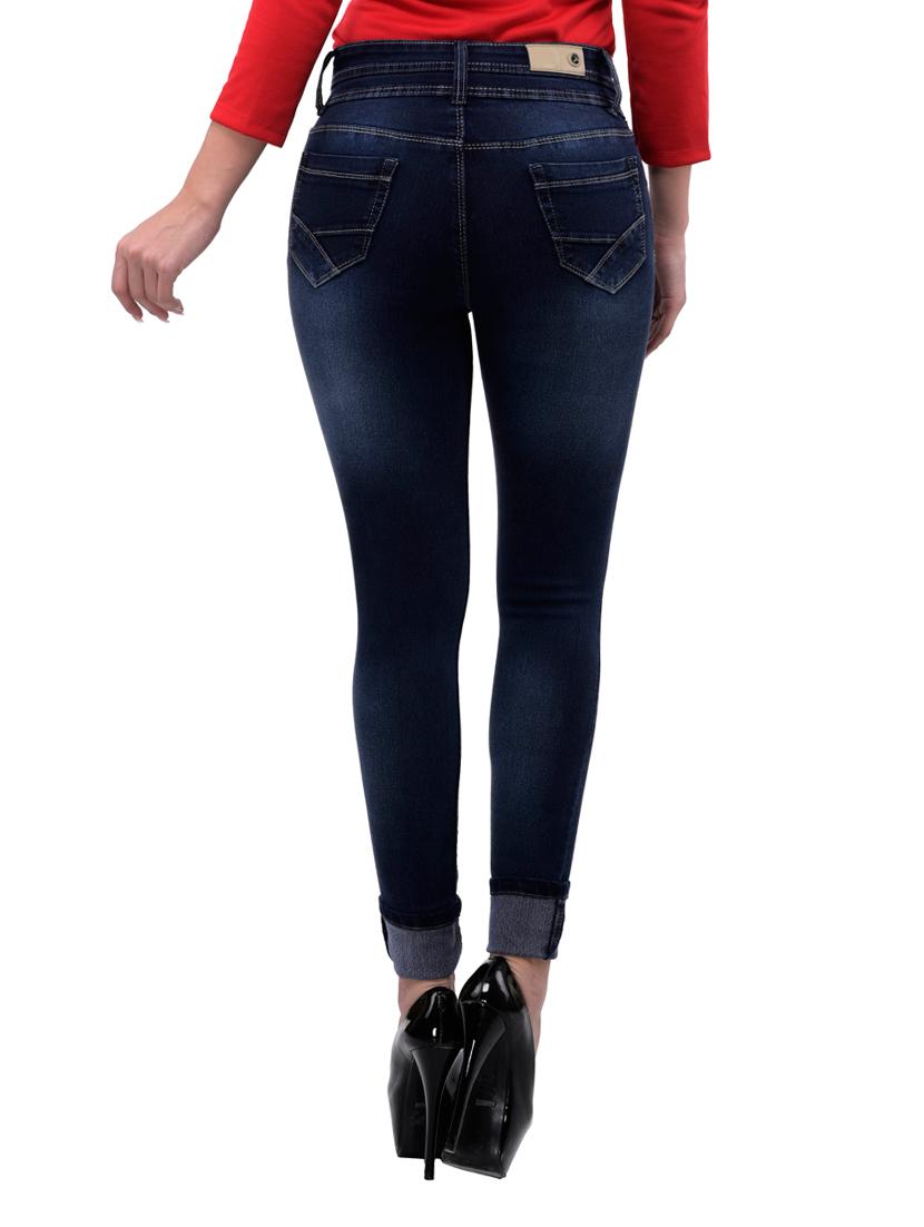 women's plain skinny fit jeans - 12327966 - Standard Image - 2