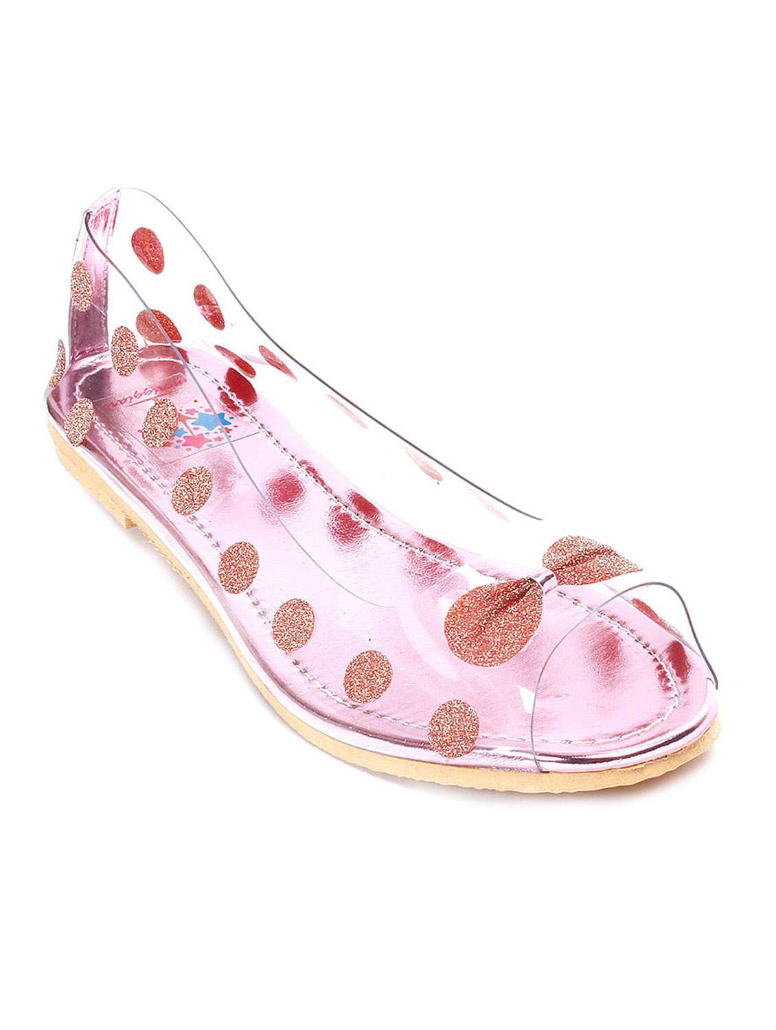 pink pvc slip on sandals