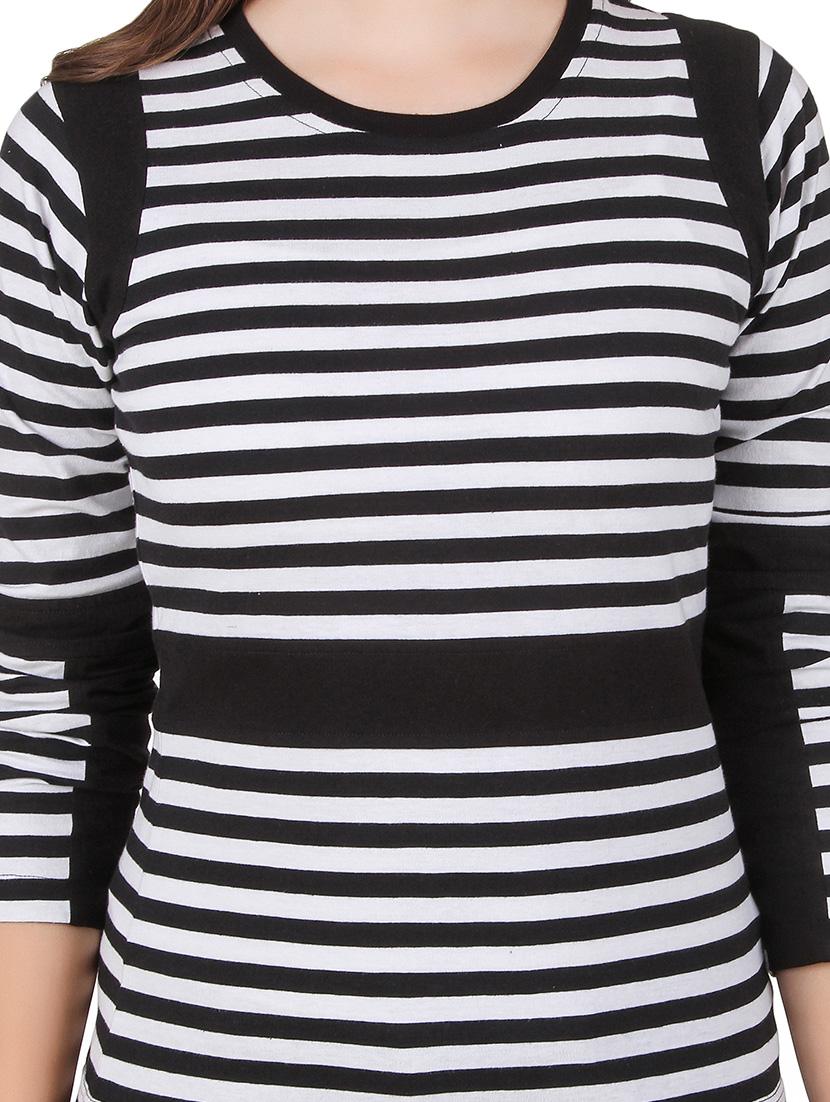 long sleeved striped top - 12332169 - Standard Image - 2