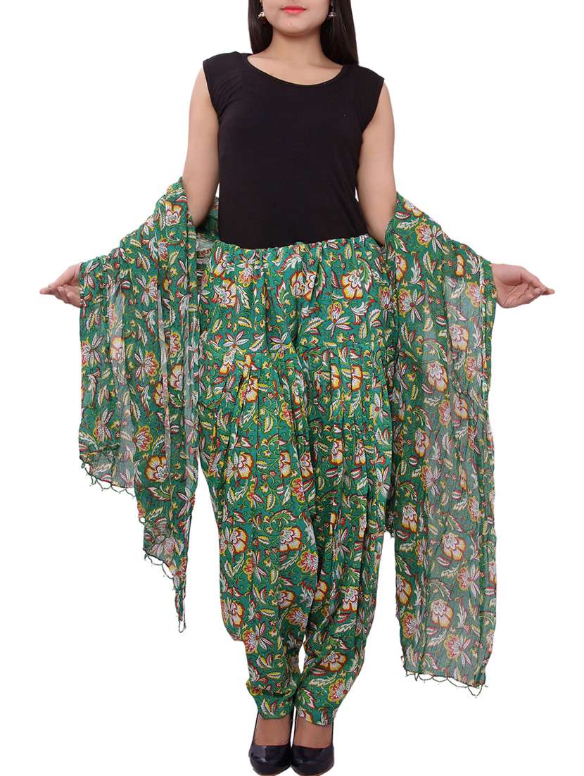 pink cotton patiyala salwars
