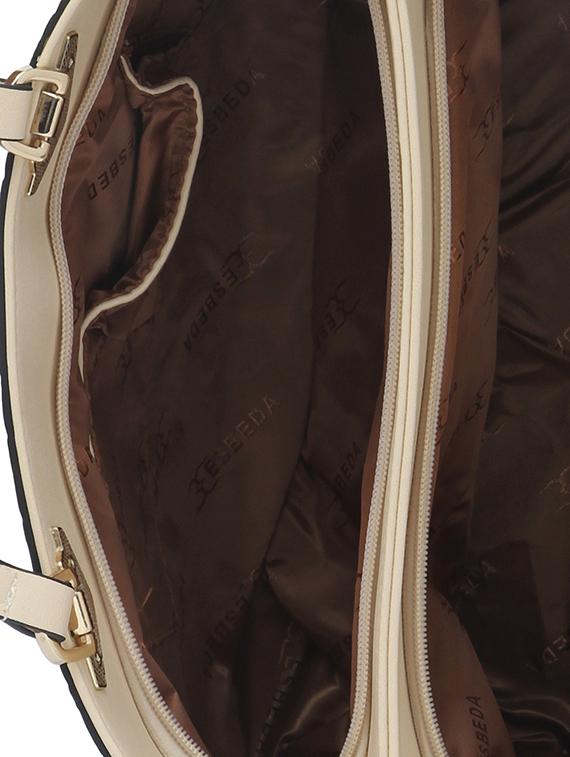 white synthetic leather handbag - 12345646 - Standard Image - 2