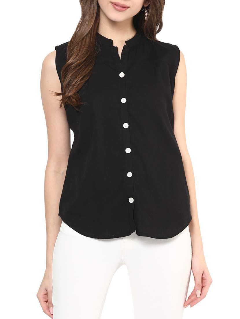 black none straight top