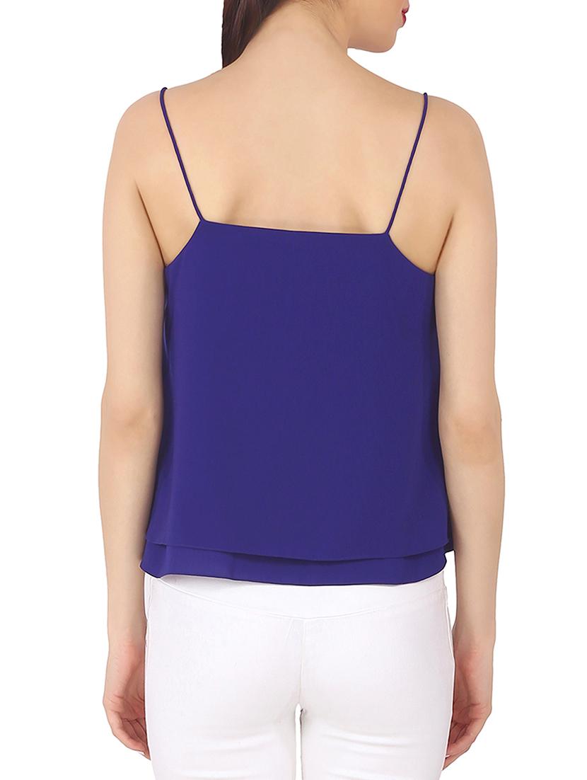 overlay cami neck top - 12365071 - Standard Image - 2