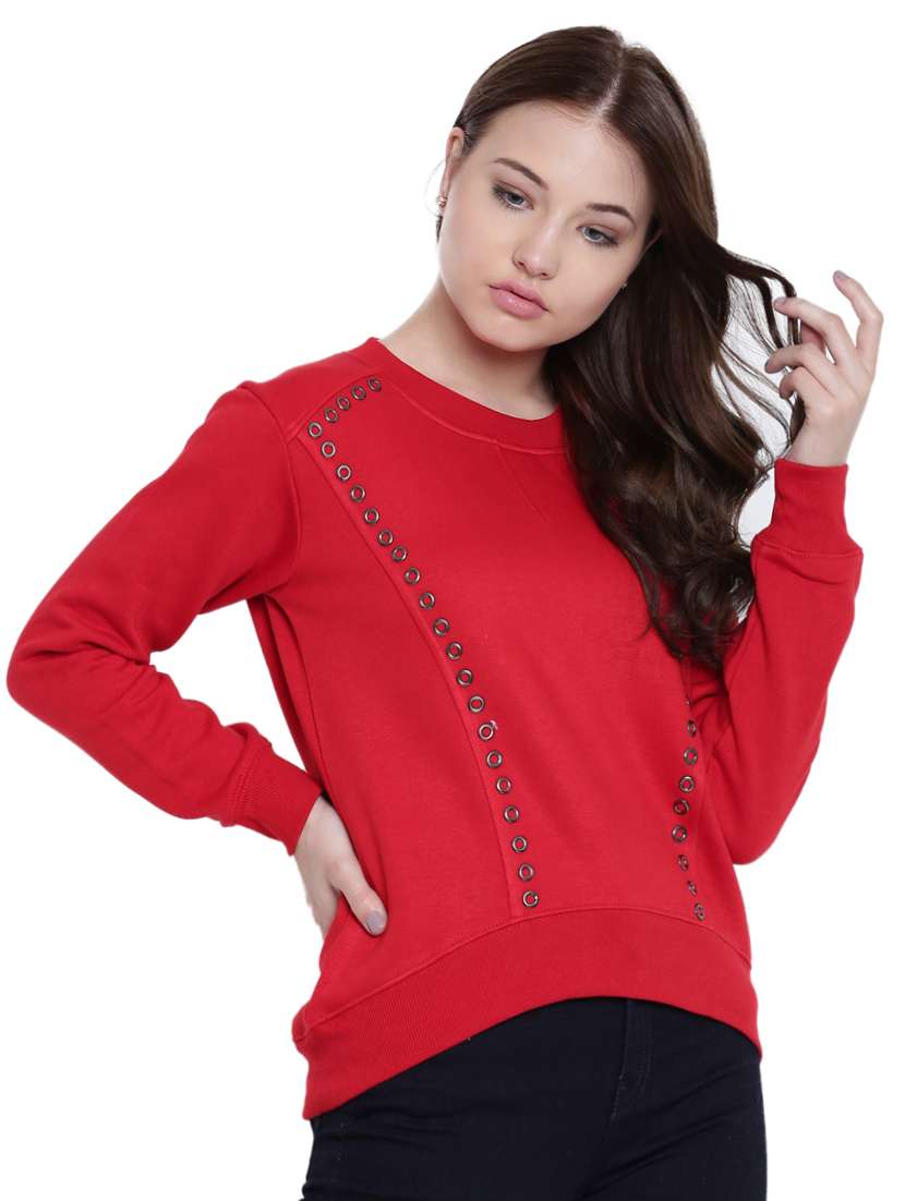 red fleece sweatshirt - 12369833 - Standard Image - 2