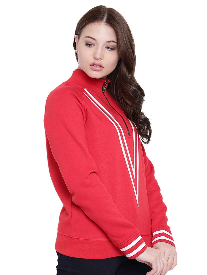 red fleece sweatshirt - 12369839 - Standard Image - 2