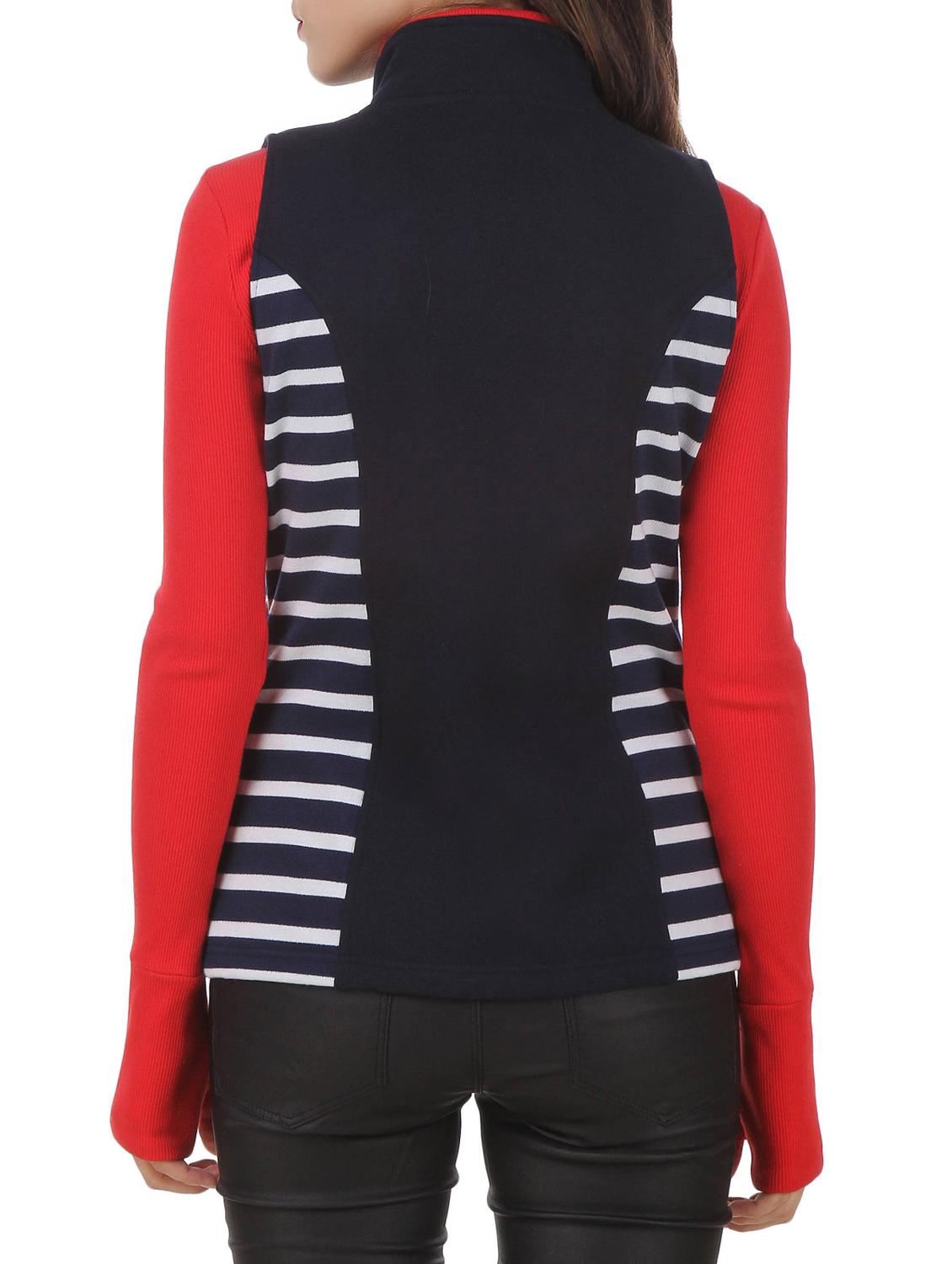 striped mock neck sweatshirt - 12369857 - Standard Image - 2
