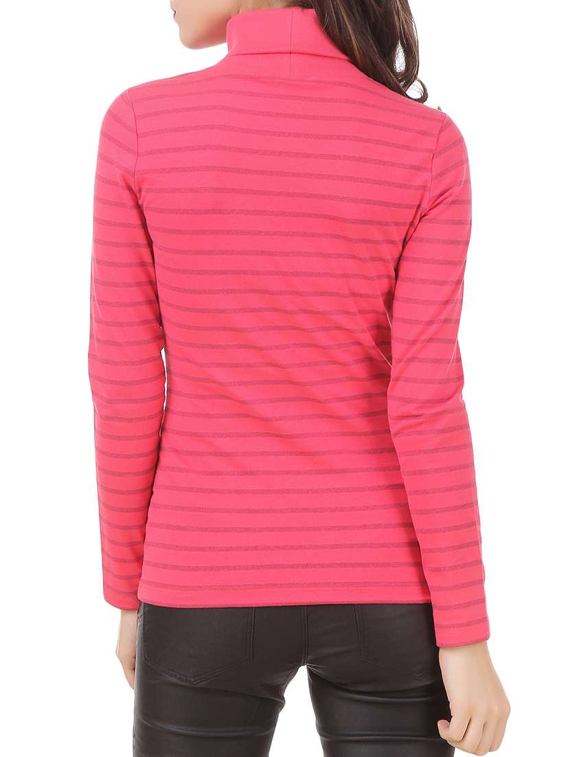 pink cotton striped pullover - 12375452 -  Standard Image - 2