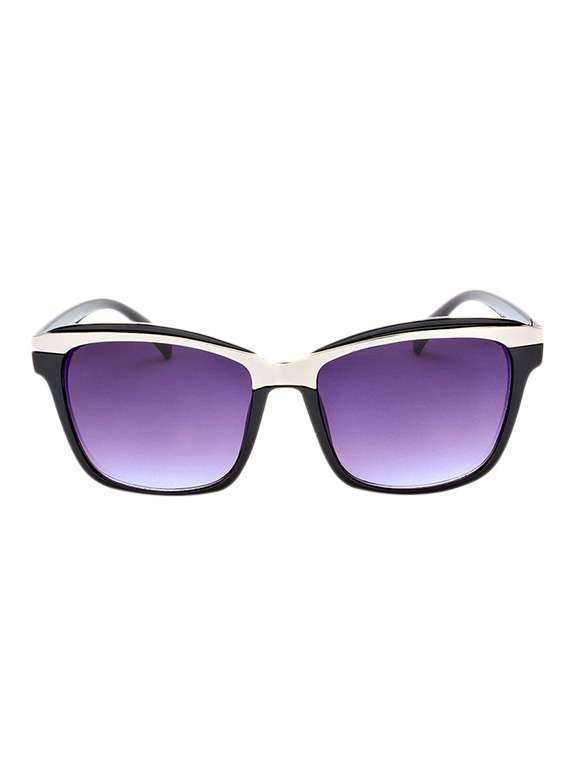 black plastic rectangle men sunglass