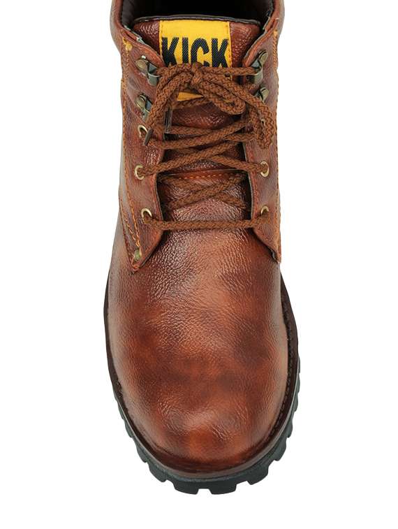 tan leatherette Low ankle boot - 12403009 -  Standard Image - 2