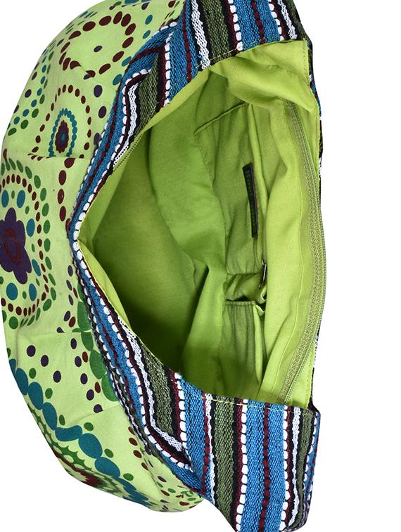 multi printed canvas sling bag - 12403124 - Standard Image - 2
