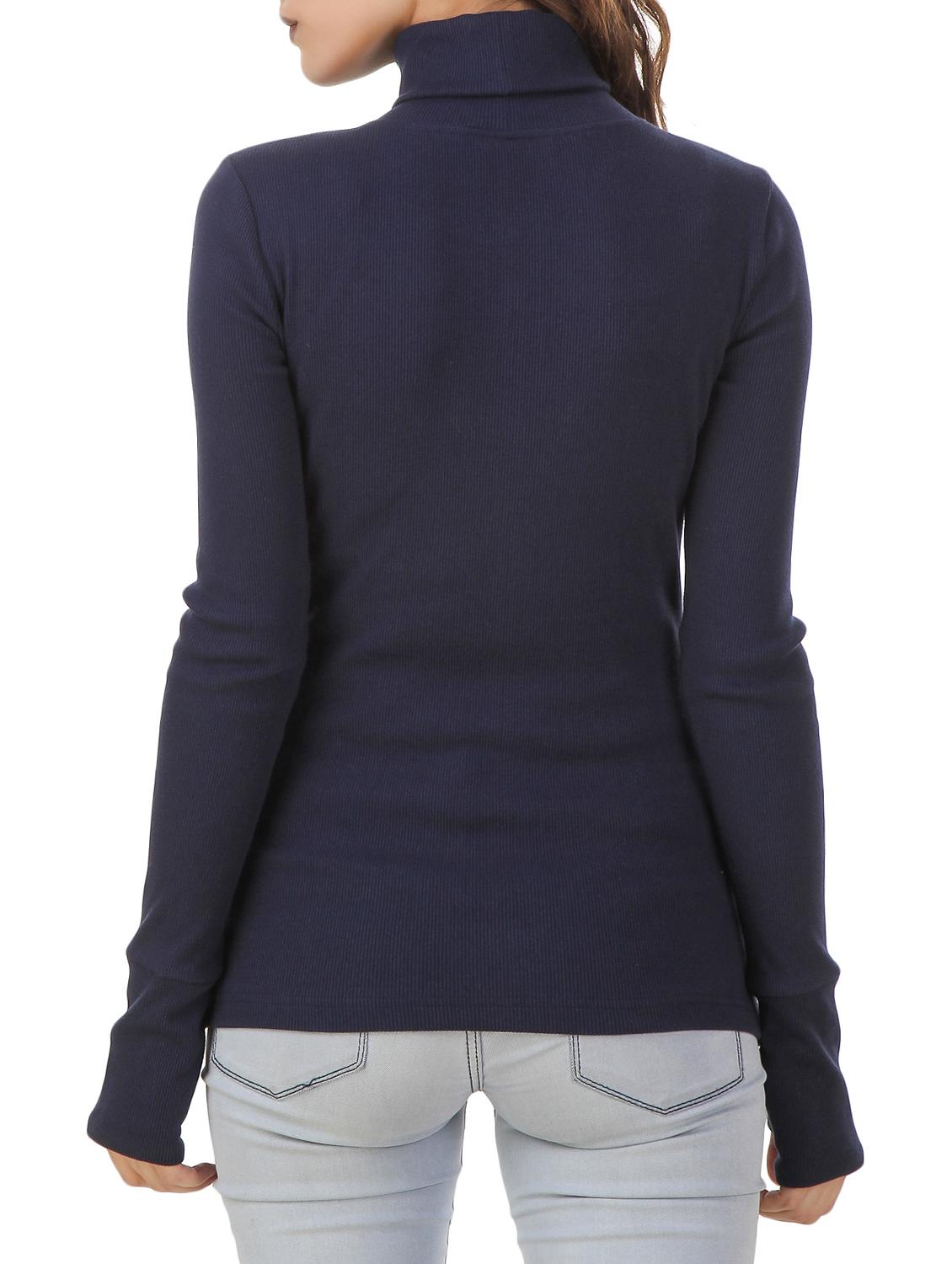 navy blue cotton pullover - 12403221 - Standard Image - 2