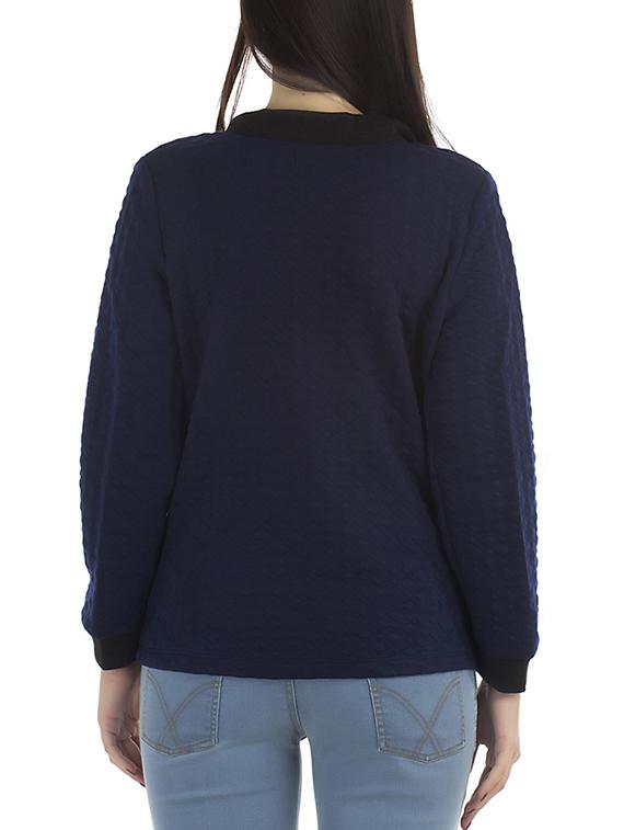 navy blue quilted blazer - 12405994 - Standard Image - 2