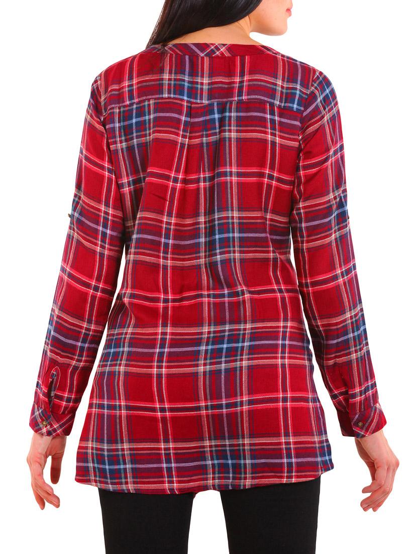 red viscose shirt - 12414649 - Standard Image - 2