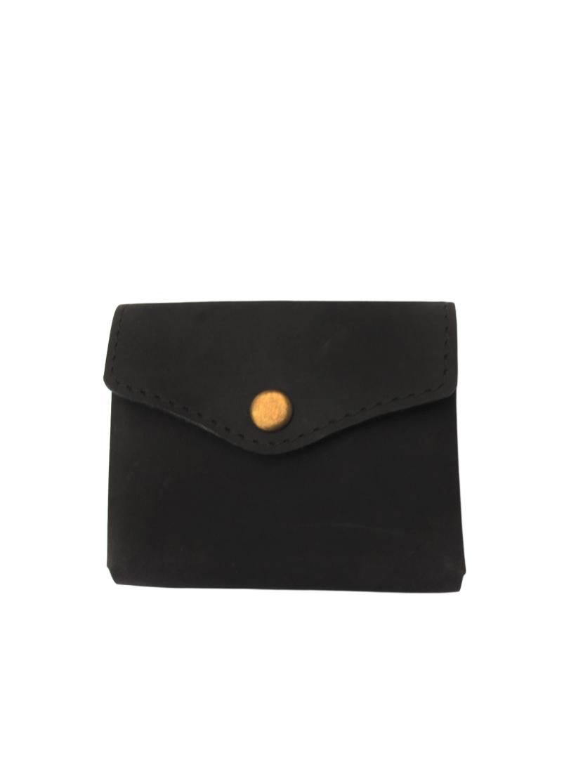 solid black leather wallet - 12417276 - Zoom Image - 0