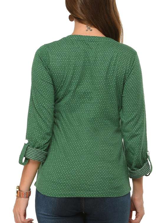 green cotton regular tshirt - 12420578 -  Standard Image - 2