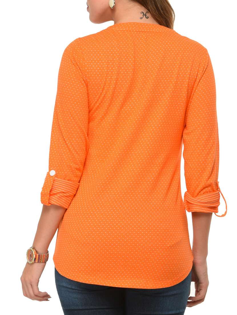 orange cotton regular tshirt - 12420583 -  Standard Image - 2