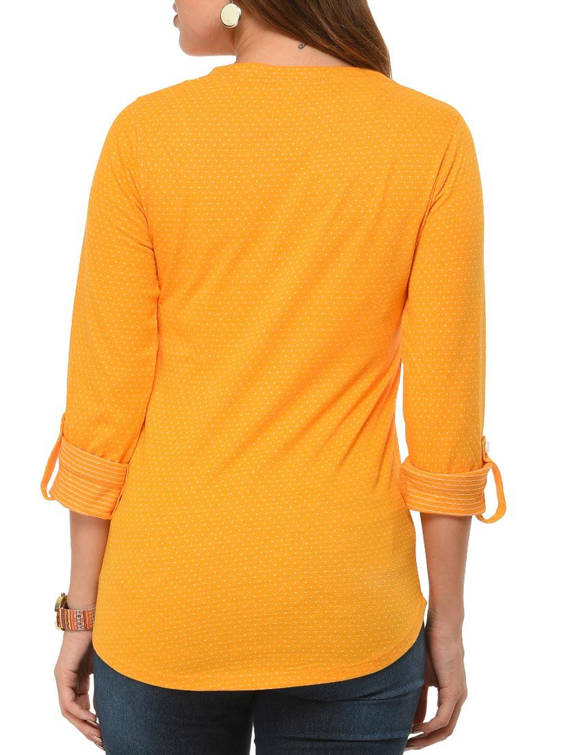 yellow cotton regular tshirt - 12420584 - Standard Image - 2