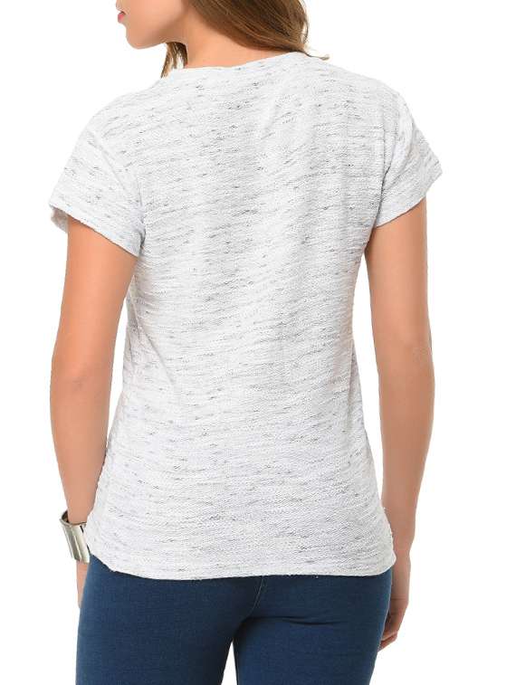 white cotton regular tshirt - 12420612 - Standard Image - 2