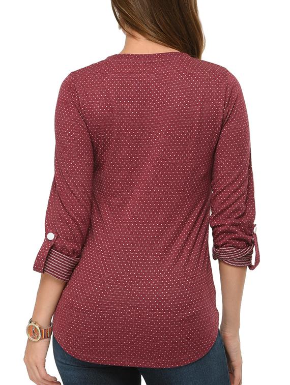 red cotton regular top - 12421637 - Standard Image - 2