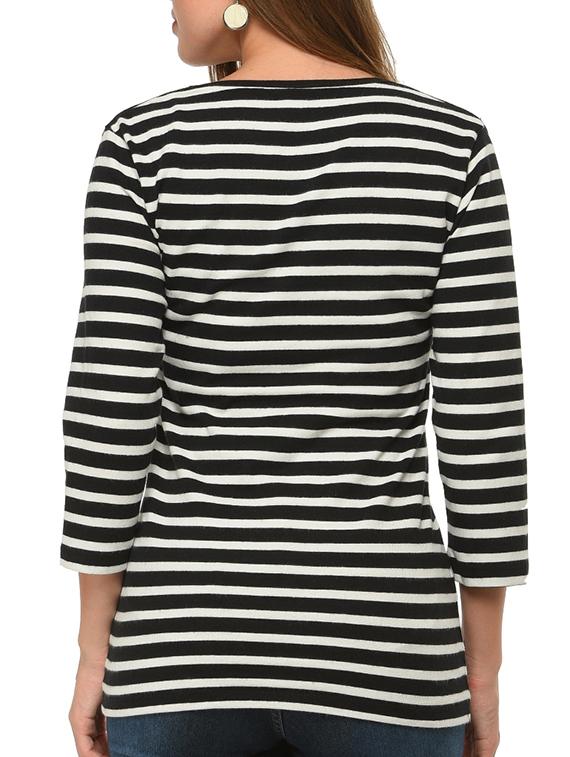 monochrome cotton regular top - 12421655 - Standard Image - 2