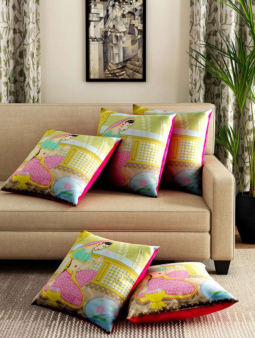alina décor set of 5 pcs cushion cover