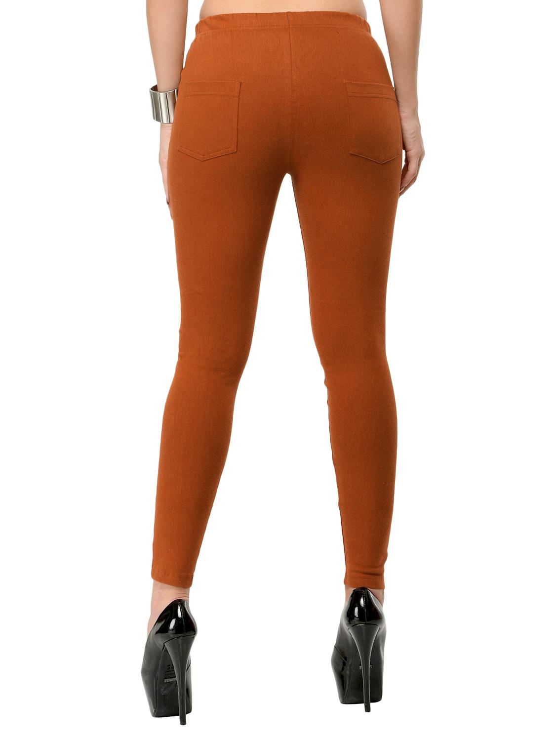 brown viscose jeggings - 12426130 - Standard Image - 2