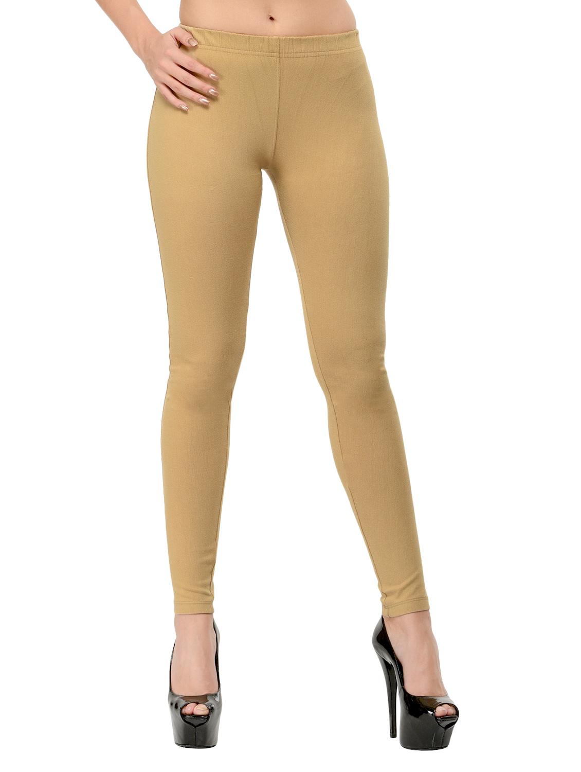 beige viscose jeggings - 12426132 - Zoom Image - 0