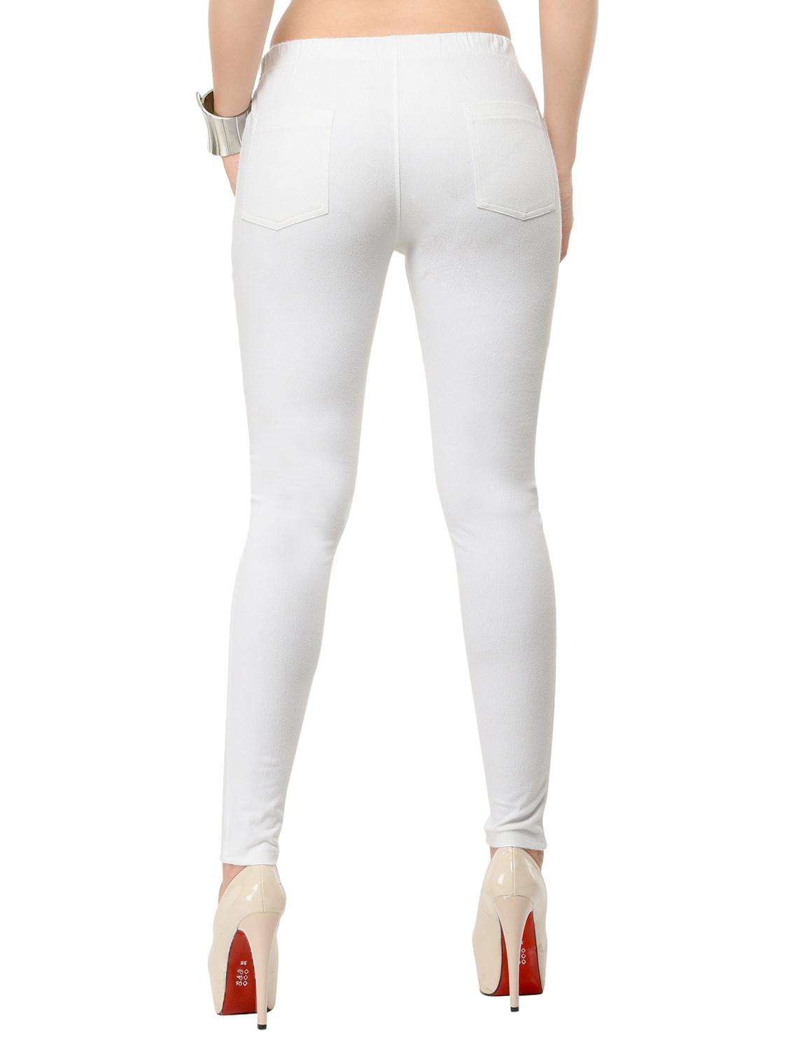 white viscose jeggings - 12426134 - Standard Image - 2