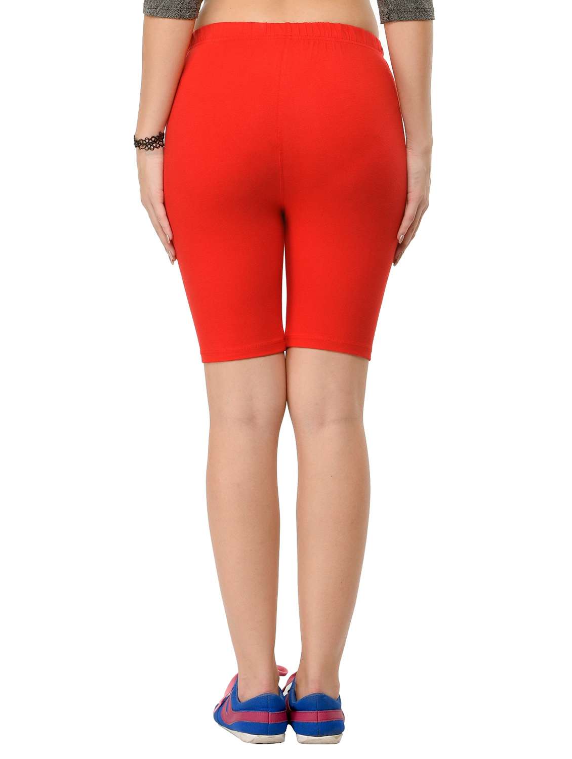 solid red cotton shorts - 12426158 - Standard Image - 2