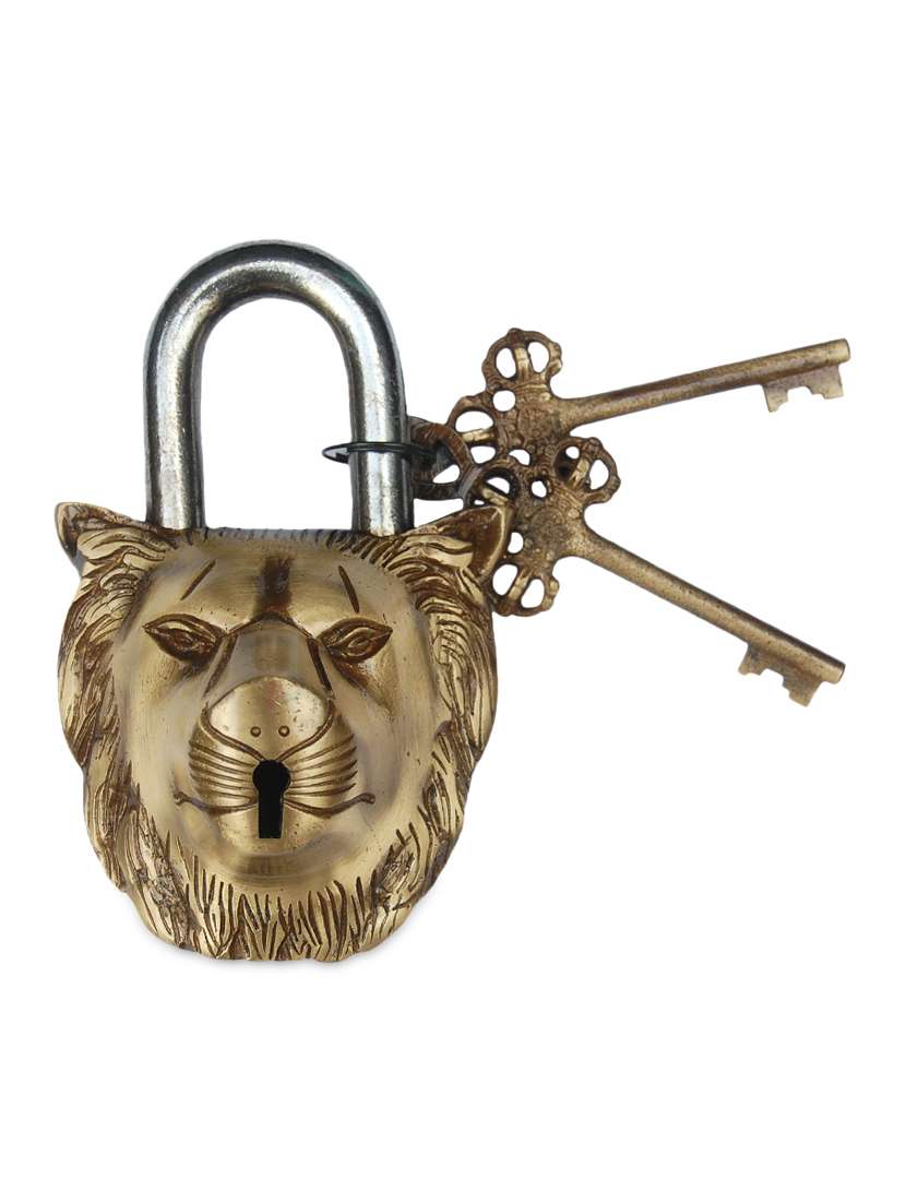 awesome lion face pad lock