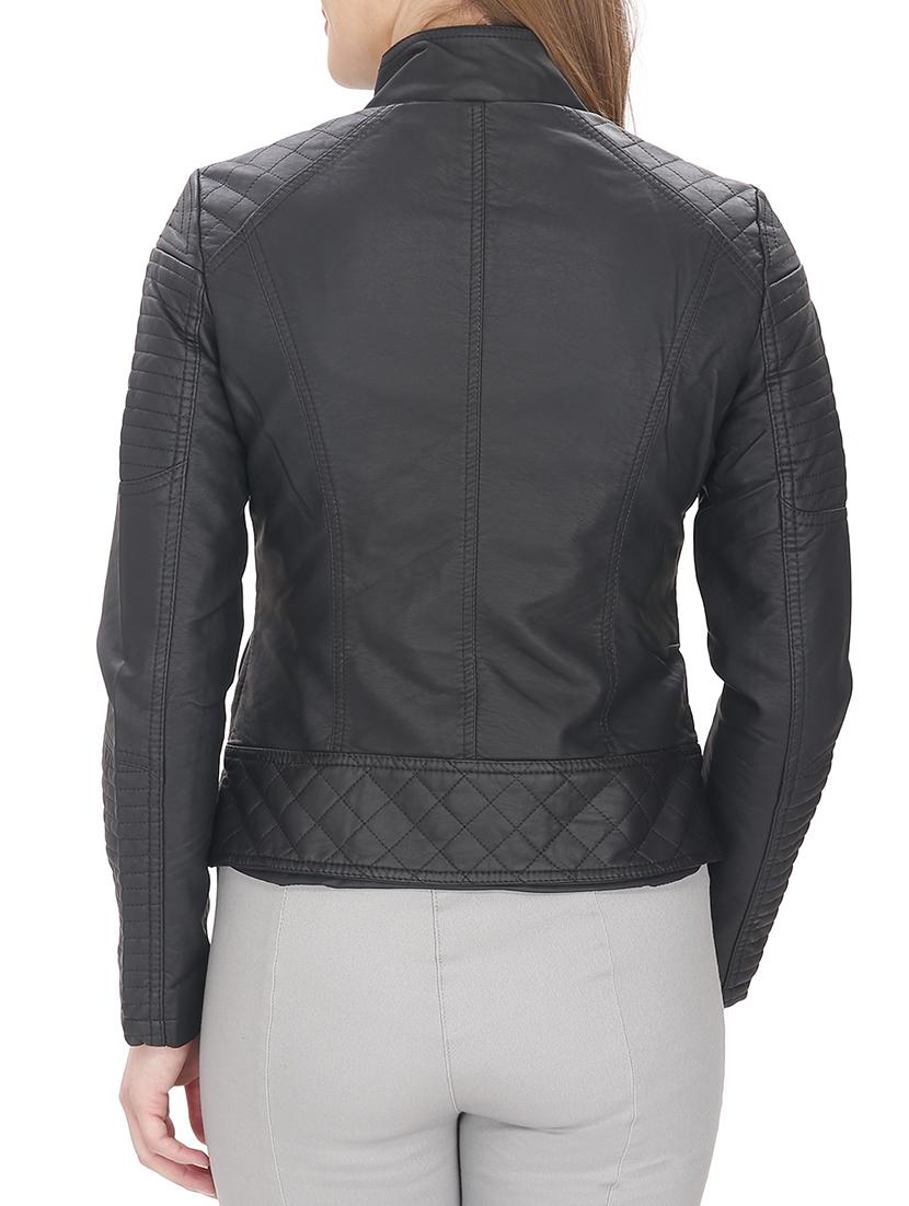 black leatherette jacket - 12431950 - Standard Image - 2