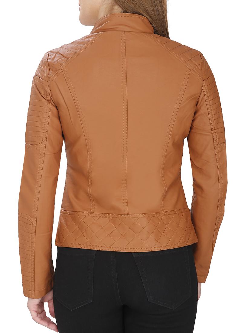 brown faux leather jacket - 12431952 - Standard Image - 2