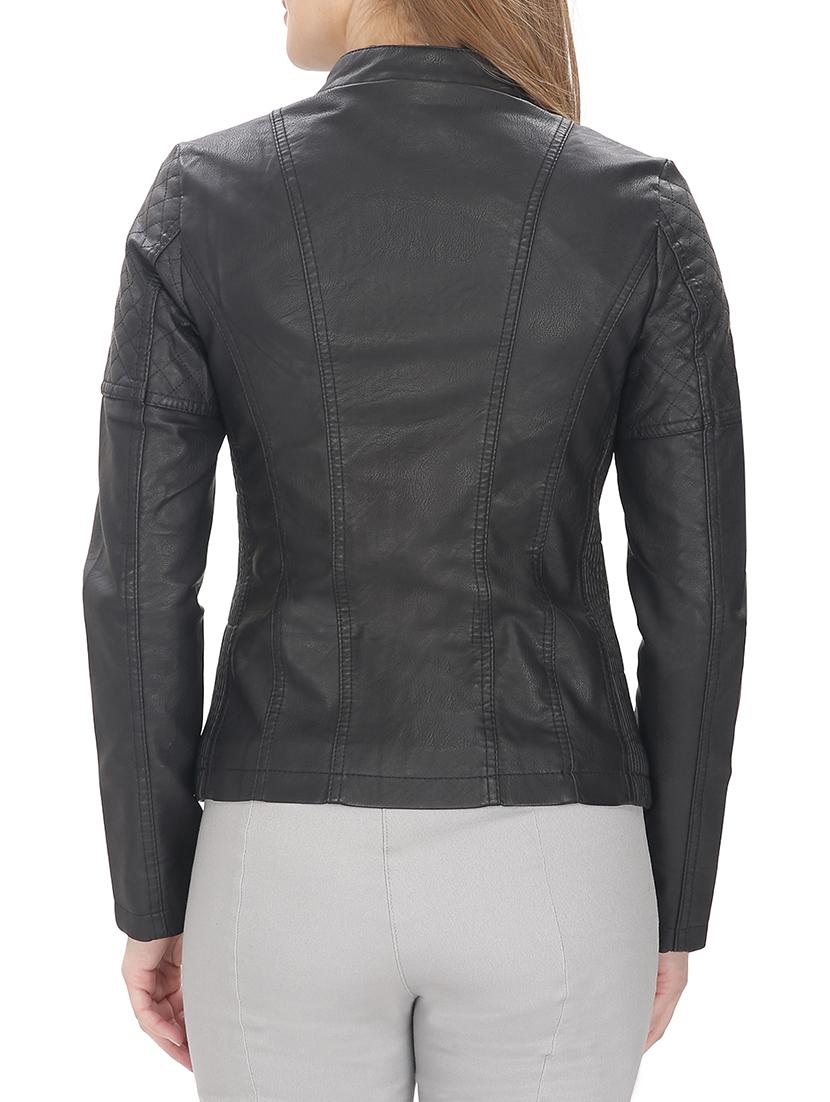 black faux leather jacket - 12431953 - Standard Image - 2