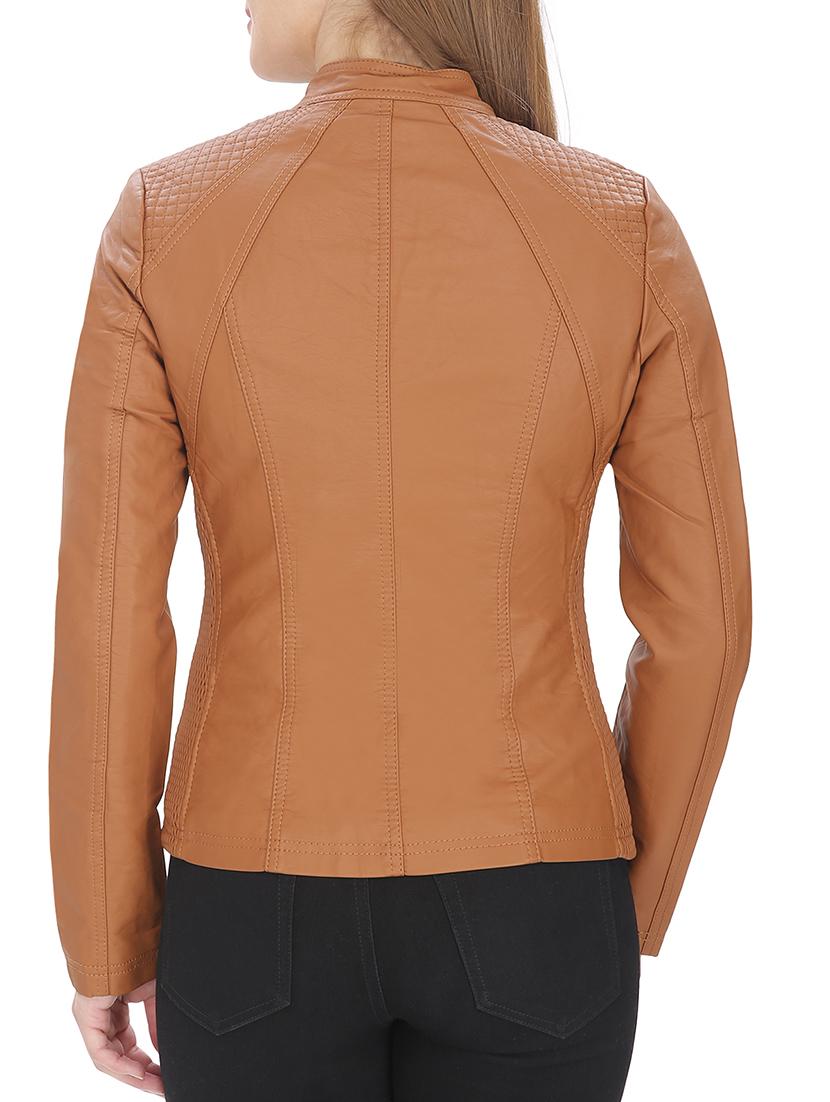 brown faux leather jacket - 12431955 - Standard Image - 2