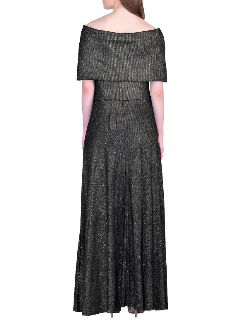 grey spandex gown dress - 12449029 - Standard Image - 2