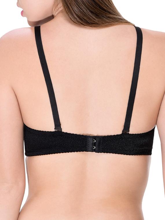 black satin push up bra - 12455870 - Standard Image - 2