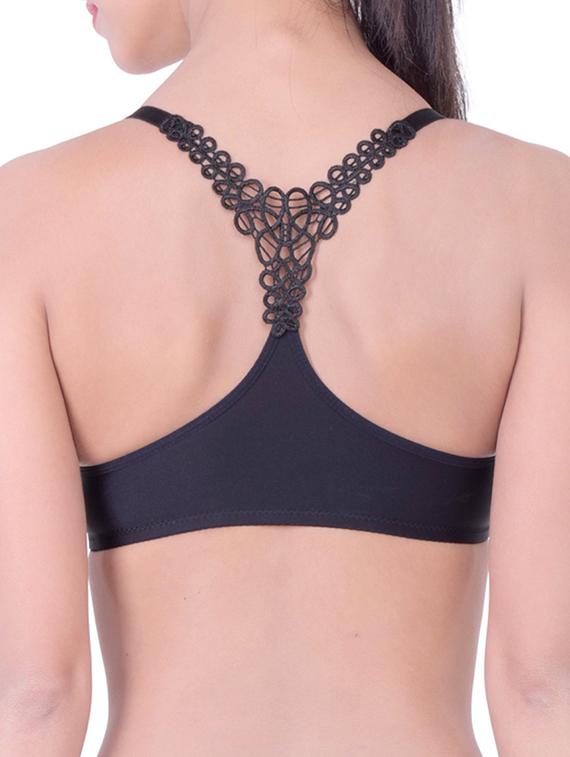 black cotton bra - 12455881 - Standard Image - 2