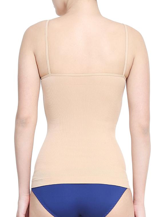 beige nylon shaper camisoles - 12455992 - Standard Image - 2